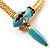 Gold Plated Enamel Crystal Snake Choker Necklace - view 6