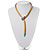 Gold Plated Enamel Crystal Snake Choker Necklace - view 2