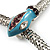 Silver Plated Enamel Crystal Snake Choker Necklace - view 3