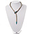 Silver Plated Enamel Crystal Snake Choker Necklace - view 6