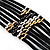 Party Multistrand Leather Choker Necklace - view 4