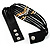 Party Multistrand Leather Choker Necklace - view 3