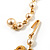 2 Strand Imitation Pearl Wedding Choker Necklace (Light Cream, Gold Tone) - view 8
