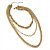 Chic Gold Tone Multi Strand Chain Necklace - 64cm Length