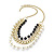 4 Strand Long Imitation Pearl Gold Plated Necklace - 80cm Length - view 2