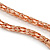 3-Tone Metal Mesh Ring Choker Necklace (Gold, Silver & Copper Tone) - 32cm Length - view 5