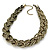 Chic Braided Choker Necklace (Bronze Tone) - 36cm Length - view 4