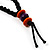 Multicoloured Chunky Wood Bead Cotton Cord Necklace - 62cm - view 8