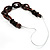 Chunky Wood Link Cord Necklace - 66cm Length - view 7