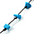 Turquoise Bead Multistrand Cotton Cord Necklace - view 6