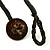 Brown Nugget Multistrand Cotton Cord Necklace - view 8