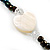 White Heart Shell & Bead Long Necklace - 100cm Length - view 6