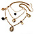 Gold Multistrand Cameo Necklace - 64cm Length - view 3