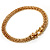 Gold Tone Mesh 'Buckle' Choker Necklace - view 15