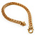 Gold Tone Mesh 'Buckle' Choker Necklace - view 14