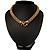 Gold Tone Mesh 'Buckle' Choker Necklace - view 19