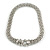 Silver Tone Mesh 'Buckle' Choker Necklace - view 3