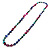Long Multicoloured Shell Necklace -134cm Length - view 4