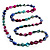 Long Multicoloured Shell Necklace -134cm Length - view 5