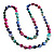 Long Multicoloured Shell Necklace -134cm Length - view 6