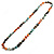Long Multicoloured Shell Necklace -134cm Length - view 4