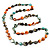 Long Multicoloured Shell Necklace -134cm Length - view 5