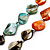 Long Multicoloured Shell Necklace -134cm Length - view 3