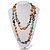 Long Multicoloured Shell Necklace -134cm Length - view 2