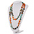 Long Multicoloured Shell Necklace -134cm Length - view 7