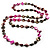 Long Multicoloured Shell Necklace -134cm Length - view 2