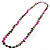 Long Multicoloured Shell Necklace -134cm Length - view 3