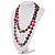 Long Multicoloured Shell Necklace -134cm Length - view 7