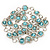 Light Blue Glass Bead Necklace In Silver Plated Metal - 72cm Length - view 3