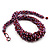 Multicolured Chunky Glass Bead Necklace - 58cm Length - view 5