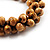 Beige Cluster Beaded Wood Cotton Cord Necklace - 46cm Length ( 4cm Extender) - view 3