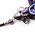 Stunning Purple Shell-Composite Leather Cord Necklace - 50cm L - view 5