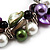 Exquisite Faux Pearl & Shell Composite Silver Tone Link Necklace (Multicoloured) - view 7