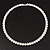 Silver Plated Clear Austrian Flex Choker Necklace - view 8