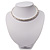 Silver Plated Clear Austrian Flex Choker Necklace - view 10