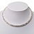 Silver Plated Clear Austrian Flex Choker Necklace - view 16