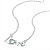 Rhodium Plated 'Love' Necklace - 38cm Length - view 9