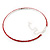Thin Austrian Crystal Choker Necklace (Hot Red) - view 6