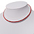 Thin Austrian Crystal Choker Necklace (Hot Red) - view 8