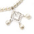 Classic Light Cream Faux Pearl Bead Diamante Necklace - 40cm Length - view 3