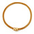 Gold Plated Mesh Magnetic Necklace - 42cm length - view 2