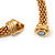 Gold Plated Mesh Magnetic Necklace - 42cm length - view 5