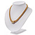 Gold Plated Mesh Magnetic Necklace - 42cm length - view 9