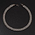 Austrian Clear Crystal Choker Necklace In Gun Metal Finish - 39cm Length - view 8