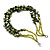 3 Strand Green Shell Composite Necklace - 44cm Length - view 4
