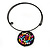 Multicoloured Shell Beaded Medallion Wired Flex Choker Necklace - Adjustable - view 6